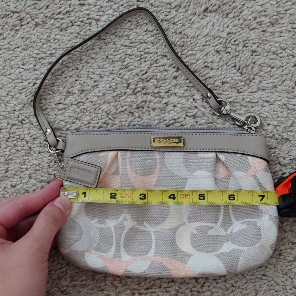 Small coach wristlet